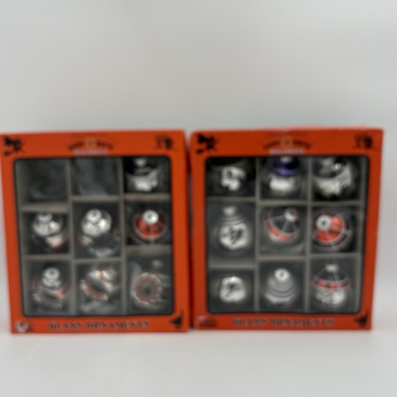 16-Shiny Brite Halloween Glass Ornaments Christopher Radko Retro Flocked Spooky - Picture 1 of 16